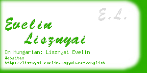 evelin lisznyai business card